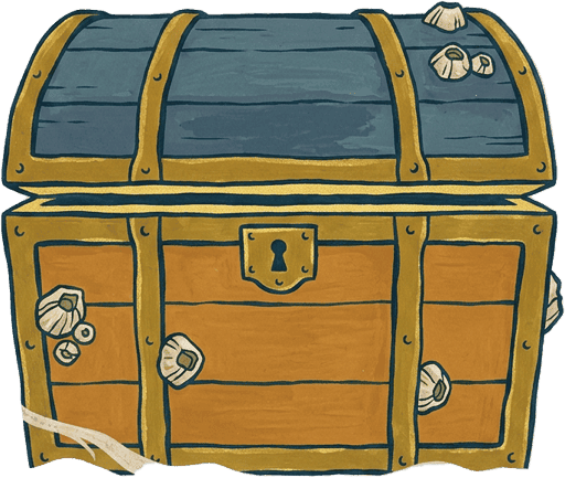 painted seafloor chest